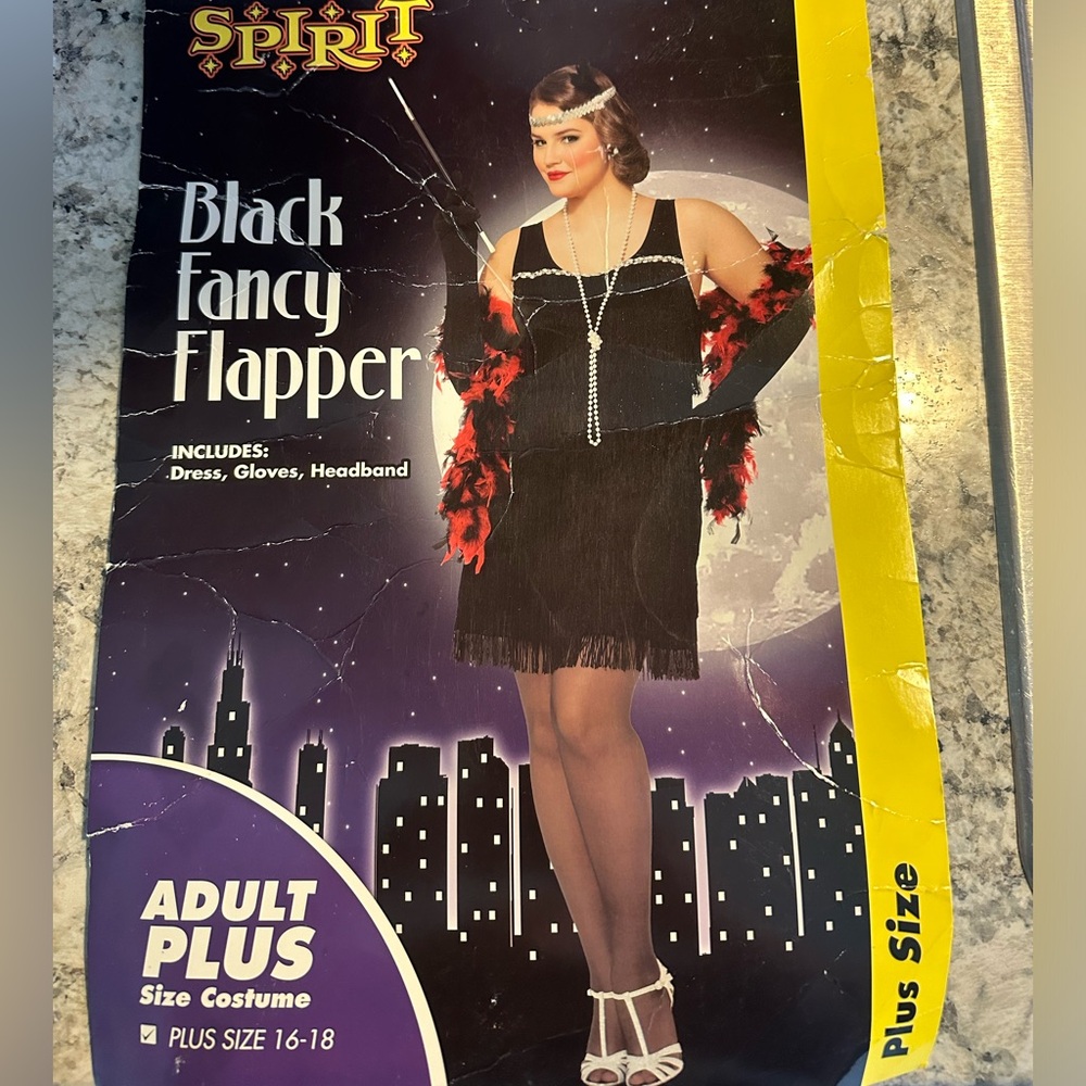 Plus size flapper halloween costume